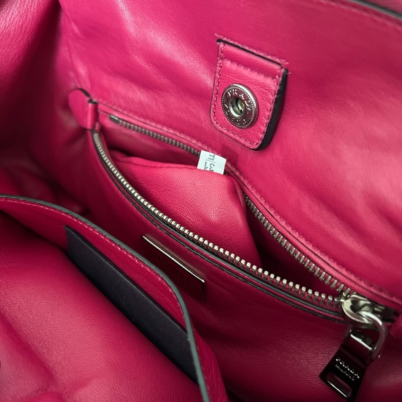 PRADA Twin Pocket 2 Way Zip Tote Pink Scamosciato Suede Convertible Bag BN2625 - Picture 15 of 15